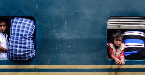 A journey by train.