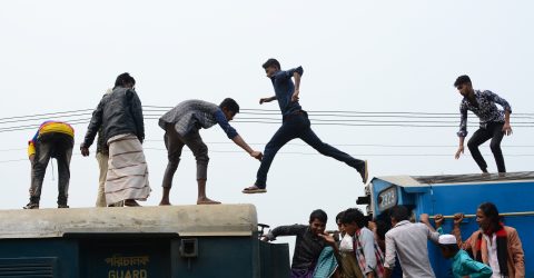 A journey by train.