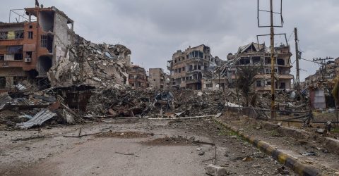 Aftermath of Airstrikes in Syria