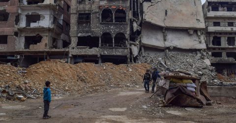 Aftermath of Airstrikes in Syria