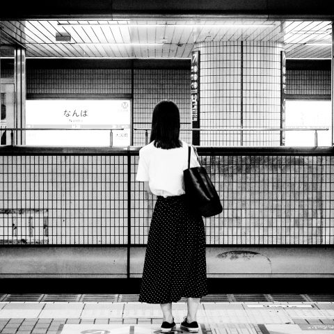 Waiting for the train