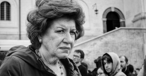 The lady at extinction rebellion