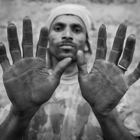 HANDS OF LABOURER