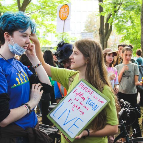 Friends at the Toronto Climate Strike