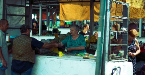 At the market