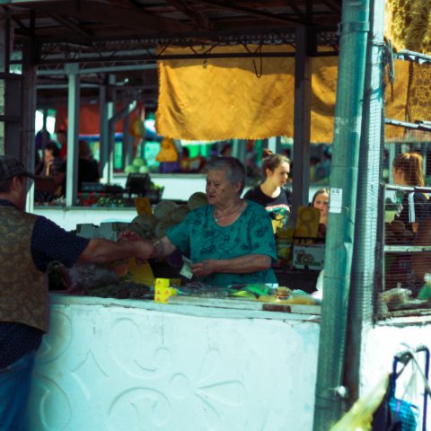 At the market