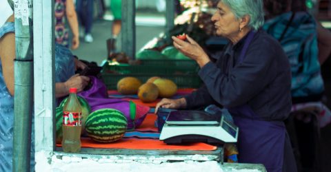 At the market
