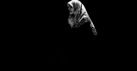Woman in scarf
