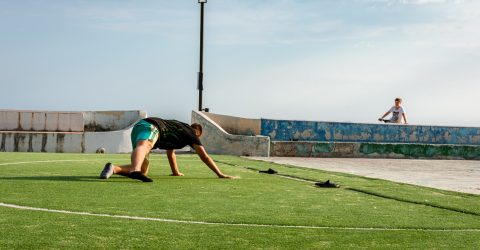 Partita a calcio fra amici del mare