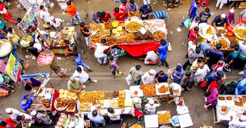 street food market