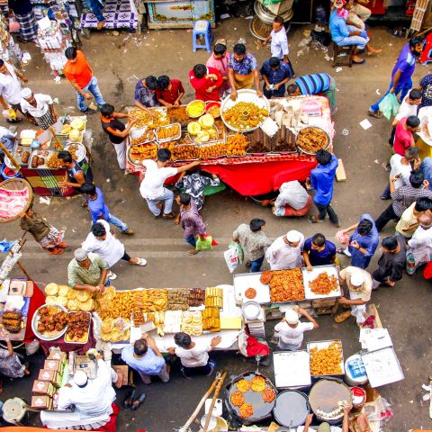 street food market