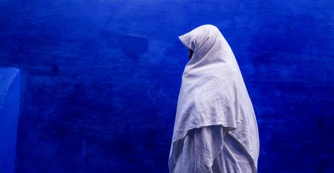 White and blue