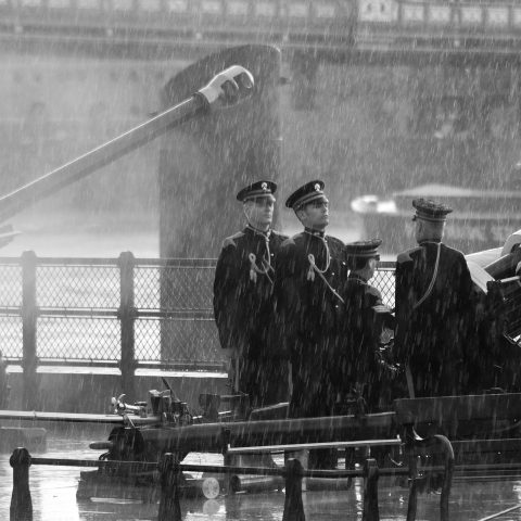 Soldiers in the rain