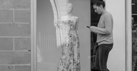 The girl on the phone