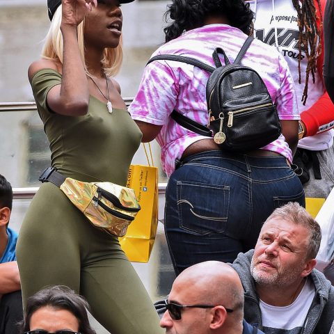 TOURISTS IN TIMES SQUARE