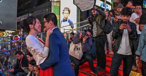 WEEDING IN TIME SQUARE