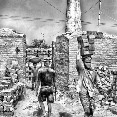 Workers of a Brick factory