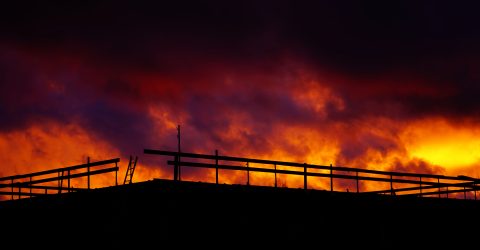 Burning sky