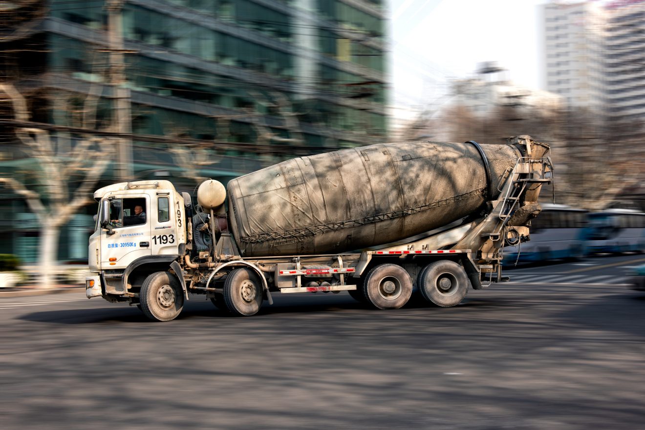 Large Concrete Mixer Truck Exibart Street Large Concrete Mixer Truck Exibart Street
