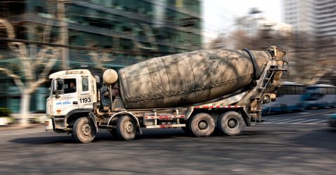 Large Concrete Mixer Truck