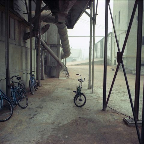 bikes in grain elevator