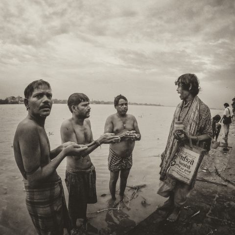 Old rituals being followed along the Ganges