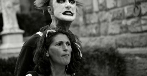 mime on the streets of Florence