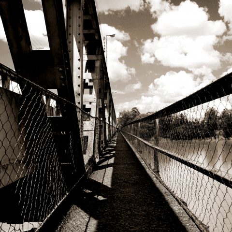 Bridge over calm water