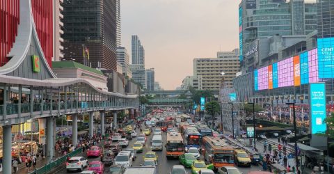 Sunset of Bangkok