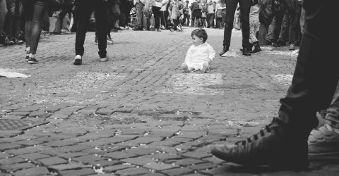 The Baby Under Feet
