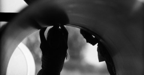 Two Kids in a Pipe